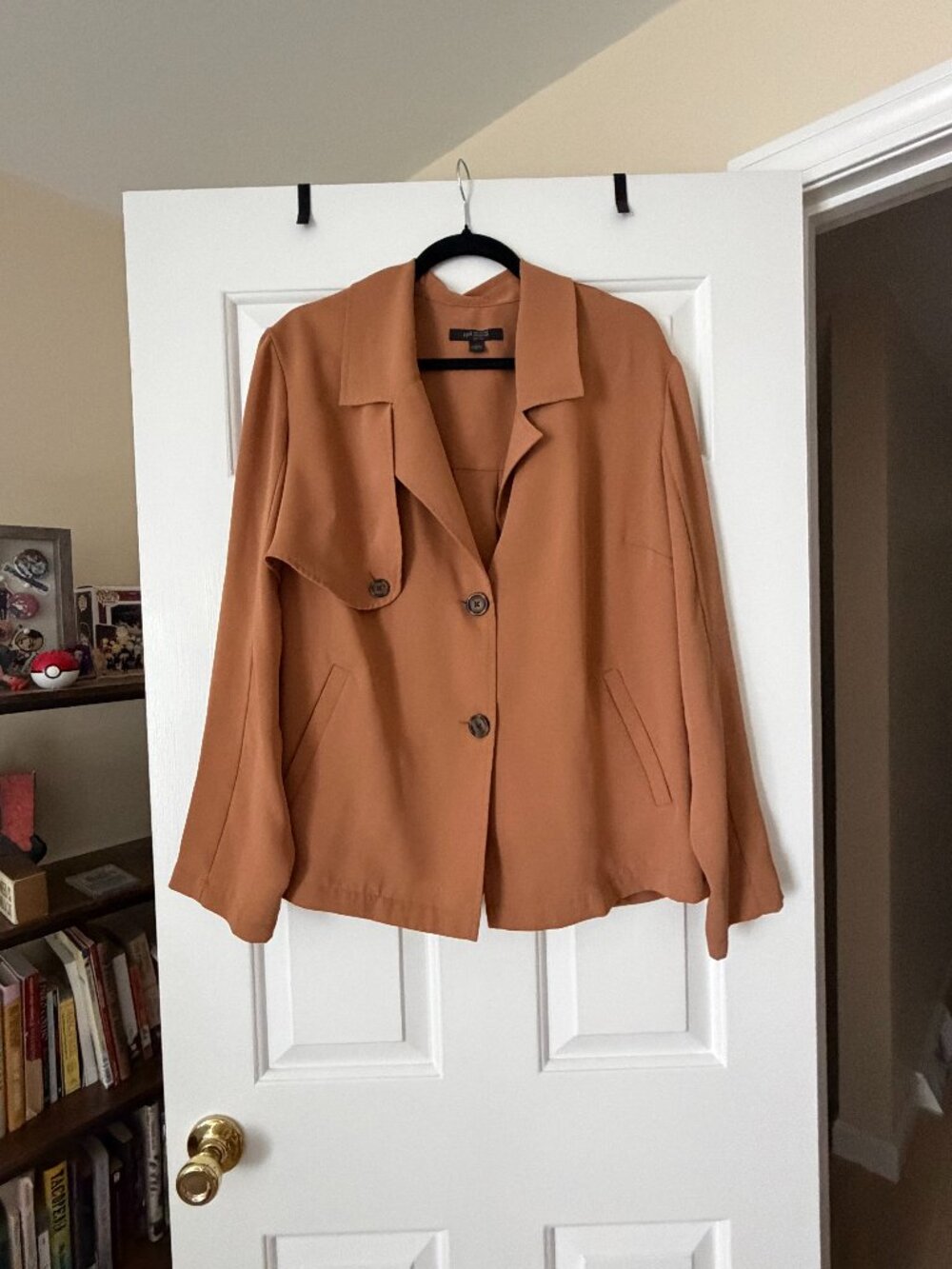 J. Jill Wearever Easy Care Lightweight Trench Jacket